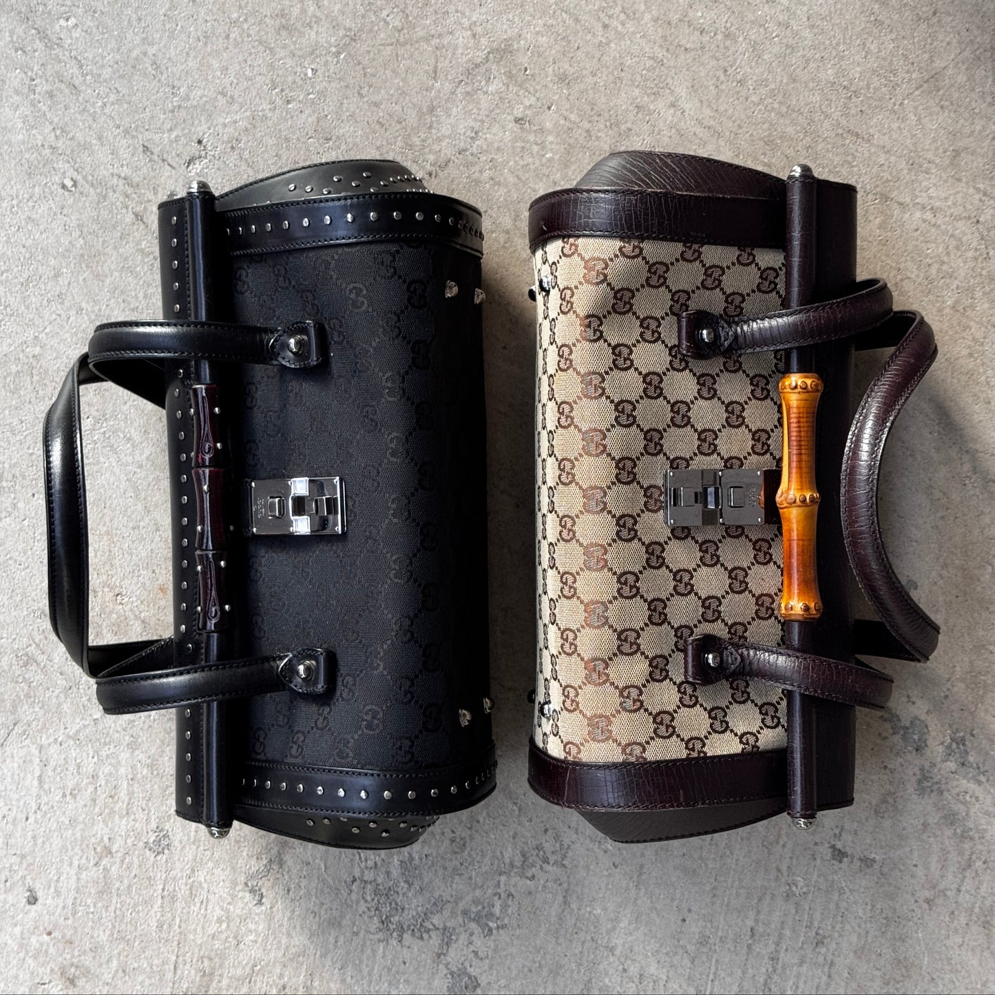 Gucci Studded Black Bamboo Bullet