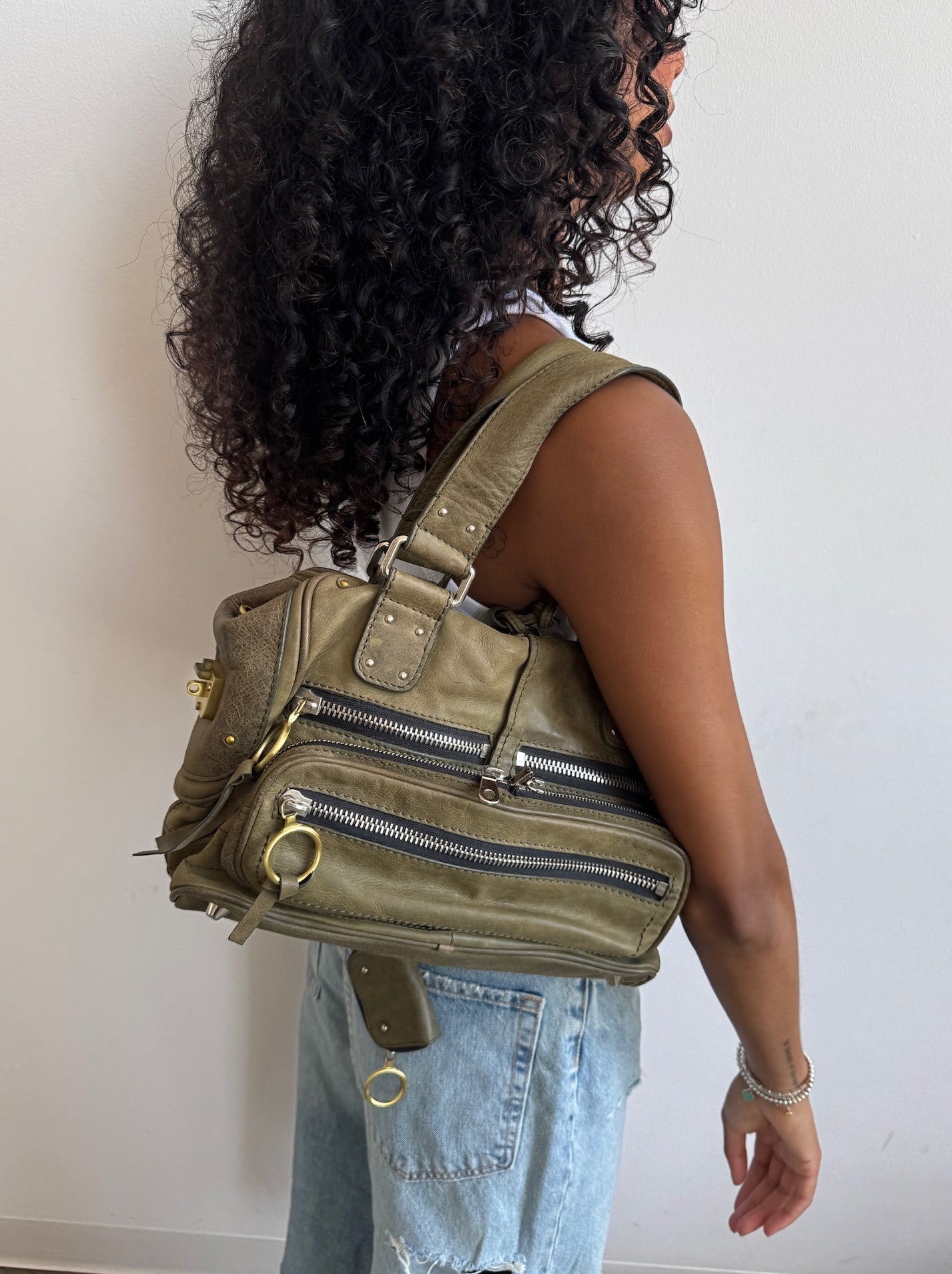 Chloe Betty Bag Olive Green Medium