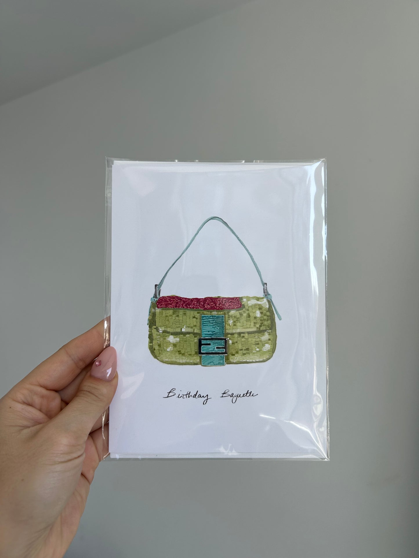 Birthday Baguette Card - Sequin Edition