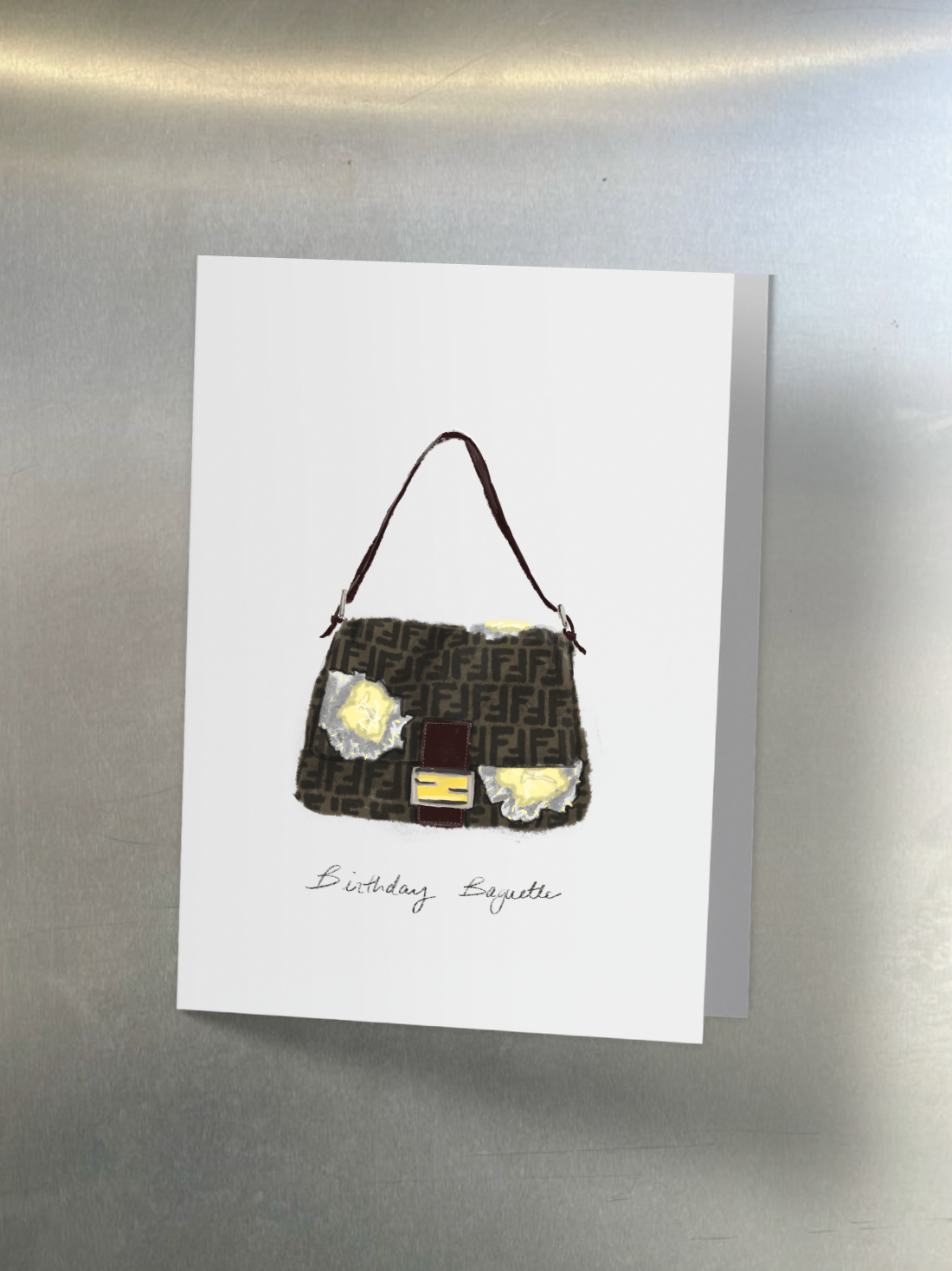Birthday Baguette Card - Zucca Edition