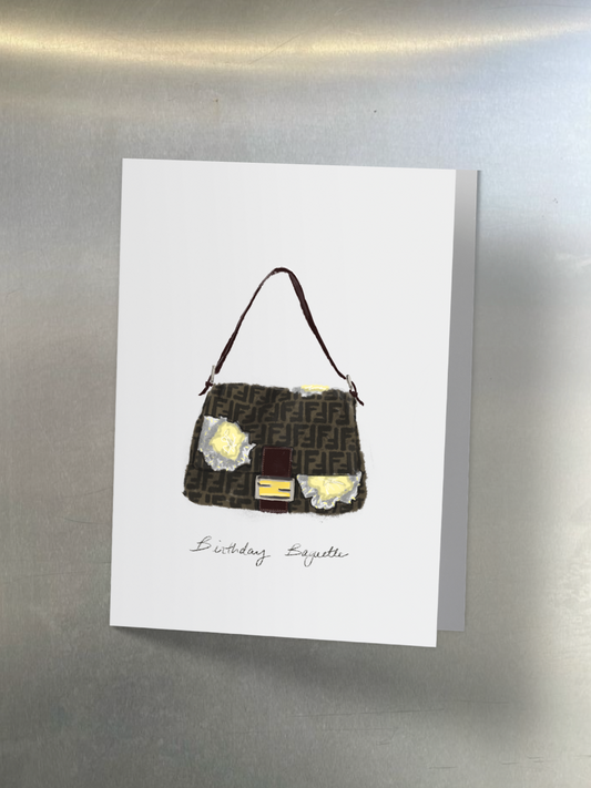 Birthday Baguette Card - Zucca Edition