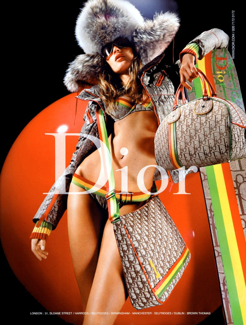 Christian Dior Diorissimo Rasta Saddle Bag