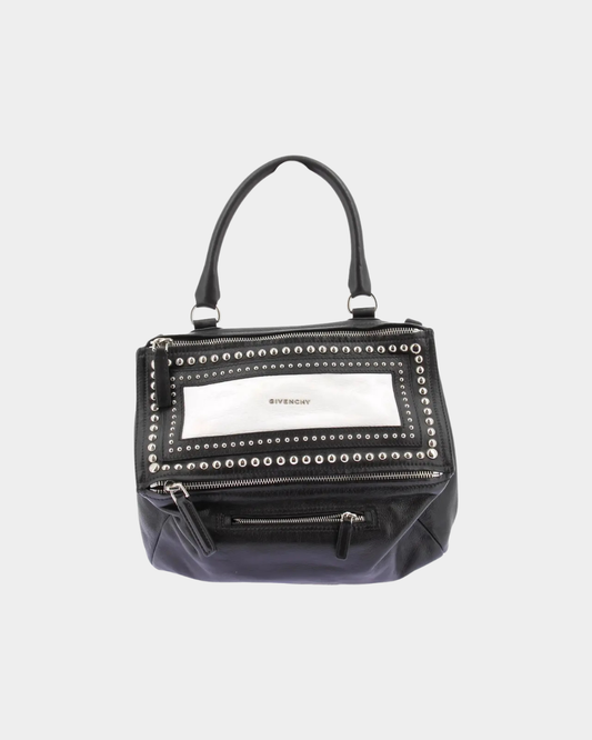 Givenchy Black Leather Studded Pandora Bag
